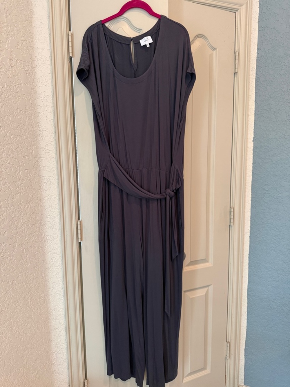 Soma Slate Gray Maxi Dress with Self Tie Waist